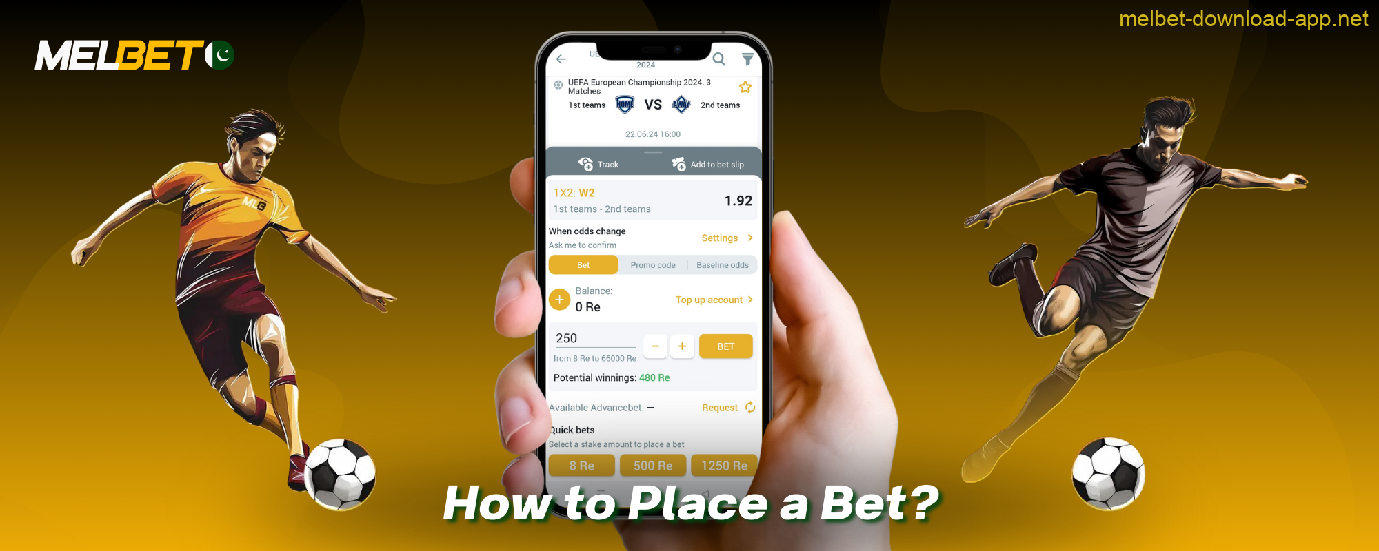 To place a bet on the Melbet app, users from Pakistan should follow simple instructions