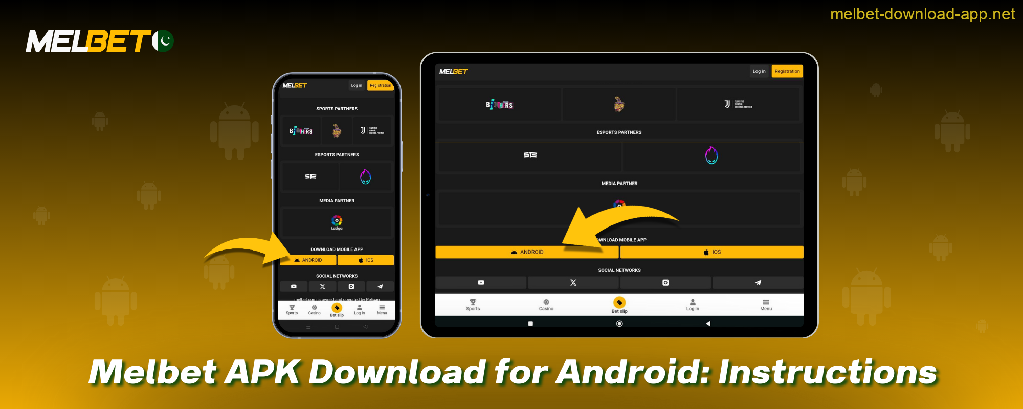 For users from Pakistan, you can download the Melbet app for Android