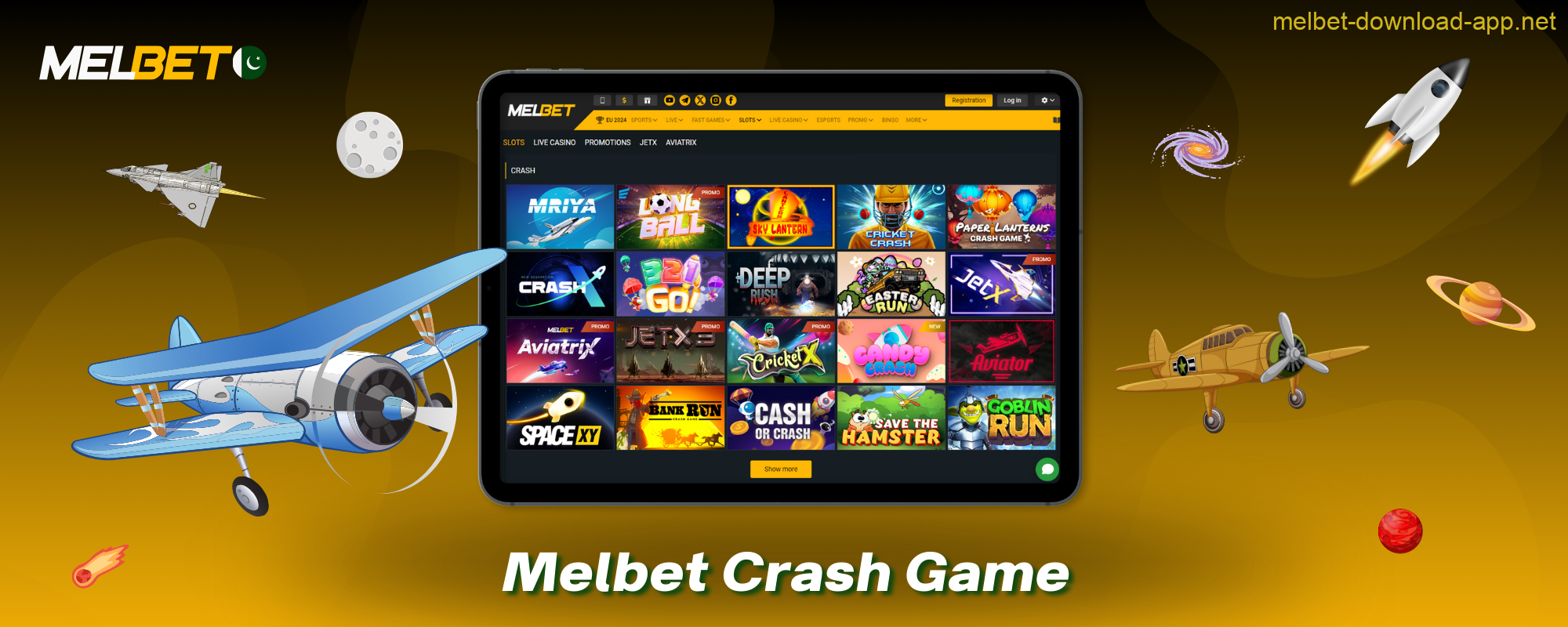 Melbet Crash Game is a favorite casino category for players from Pakistan because of its fast pace, which can lead to potential winnings in a matter of seconds.